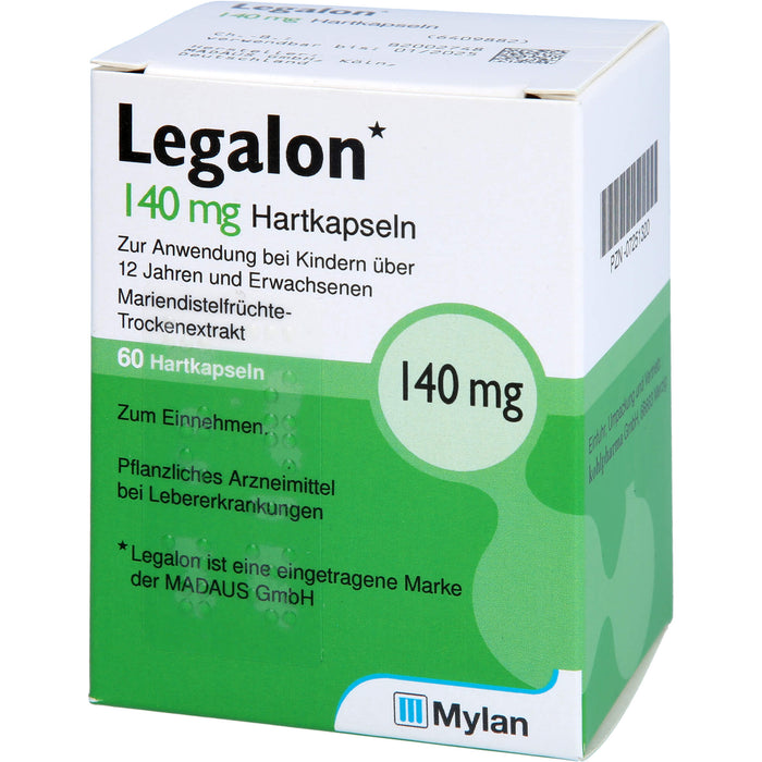 Legalon 140 mg Hartkapseln bei Lebererkrankungen, 60 St. Kapseln