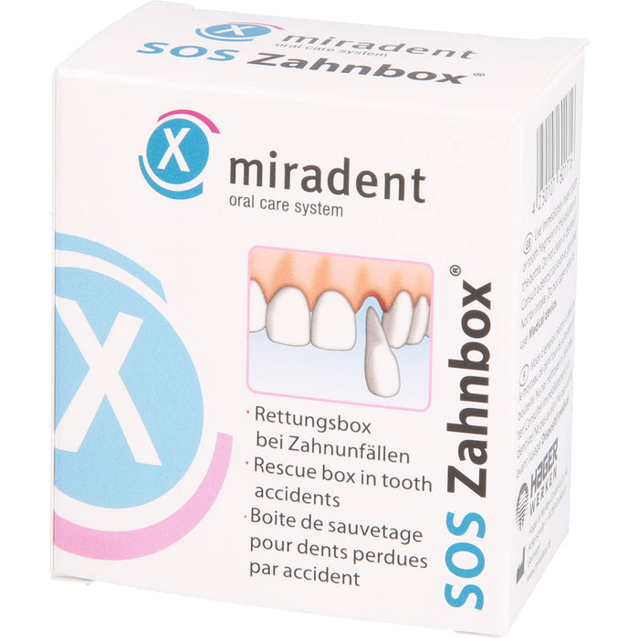 miradent SOS Zahnbox Rettungsbox bei Zahnunfällen, 1 pc Ampoules