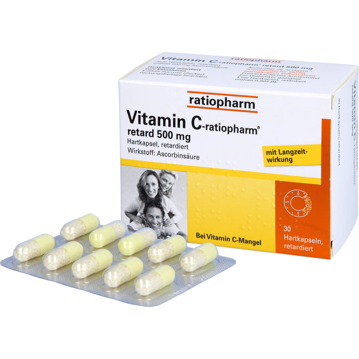 Vitamin C-ratiopharm retard 500 mg Hartkapseln, 30 pcs. Capsules