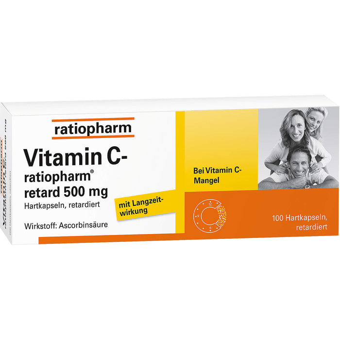 Vitamin C-ratiopharm retard 500 mg Kapseln, 100 pc Capsules