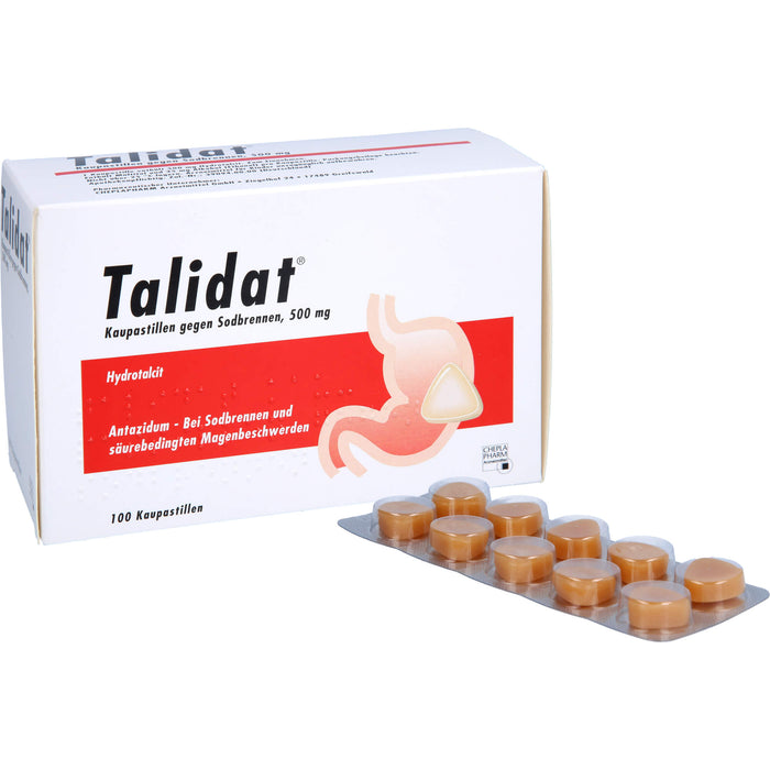 Talidat Kaupastillen gegen Sodbrennen, 100 pcs. Pastilles