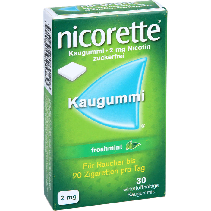 Nicorette 2mg Freshmint Gerke Kaugummi, 30 St KGU