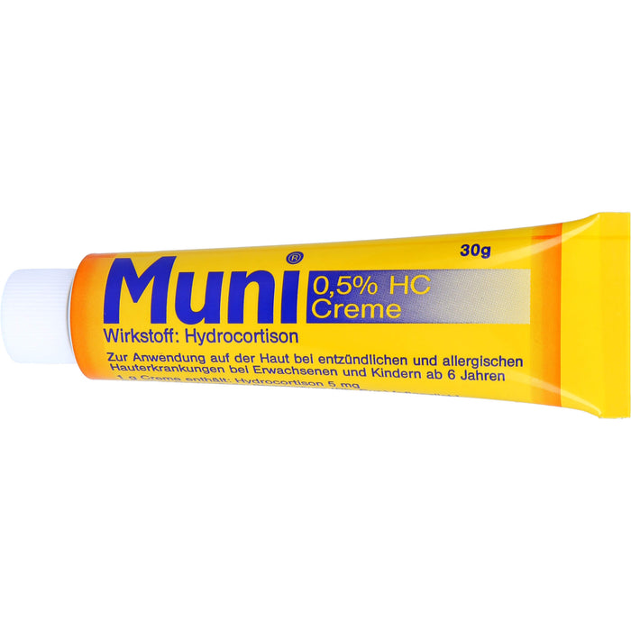 Muni 0,5% HC Creme bei entzündlichen und allergischen Hauterkrankungen, 30 g Crème