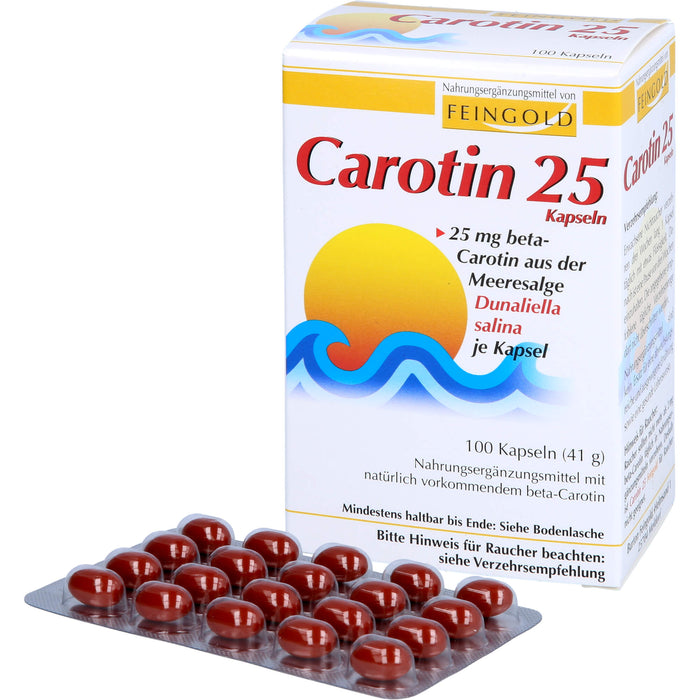 FEINGOLD Carotin 25 mg Kapseln, 100 pc Capsules