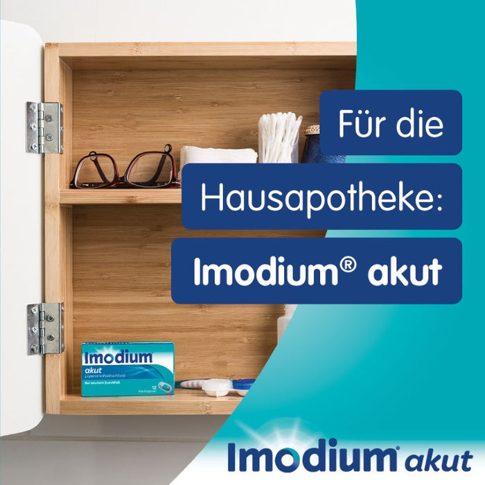 Imodium akut Hartkapseln bei akutem Durchfall, 12 St. Kapseln