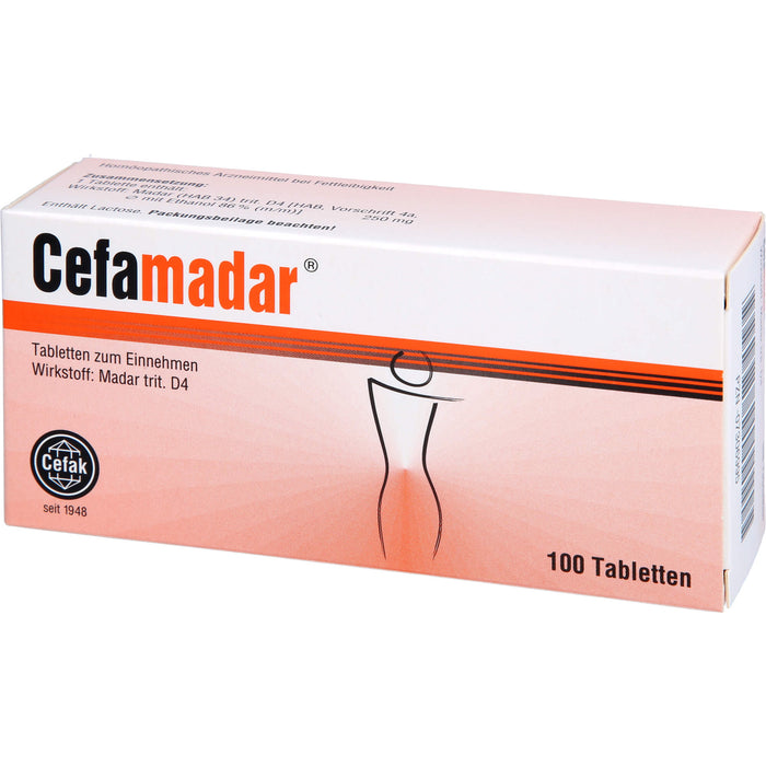 Cefamadar Tabletten bei Gewichtsproblemen, 100 pcs. Tablets