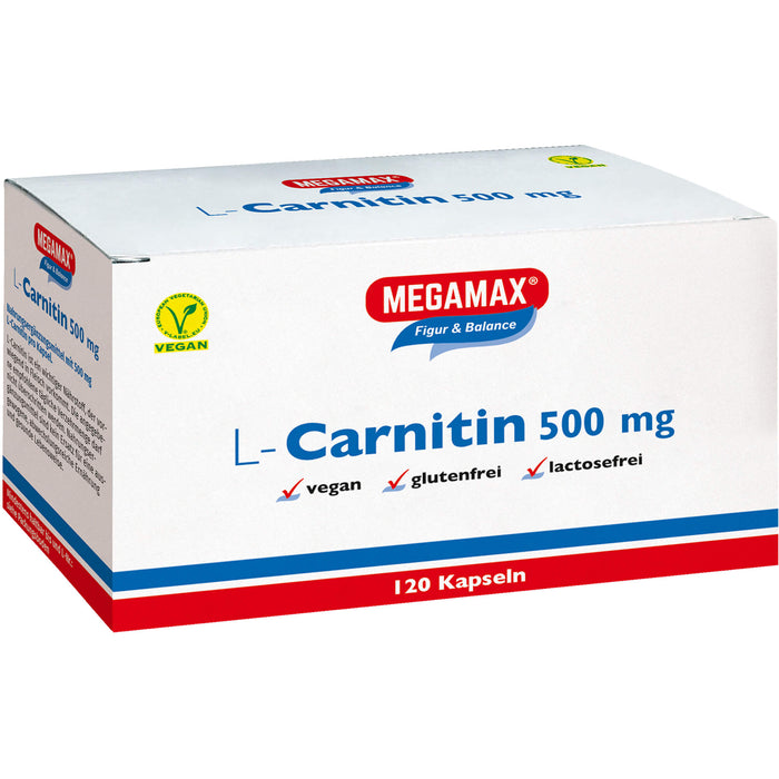 MEGAMAX Figur & Balance L-Carnitin 500 mg Kapseln, 120 pc Capsules