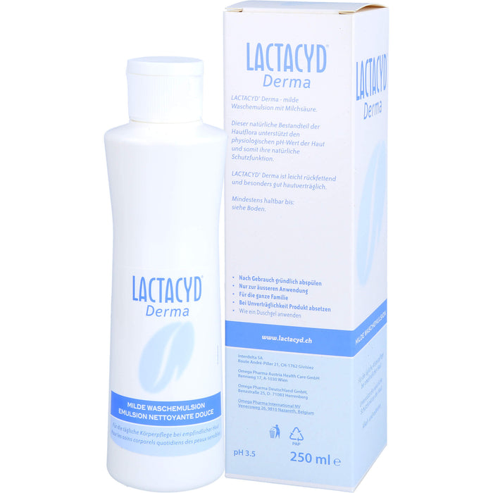 LACTACYD Derma milde Waschemulsion, 250 ml Solution