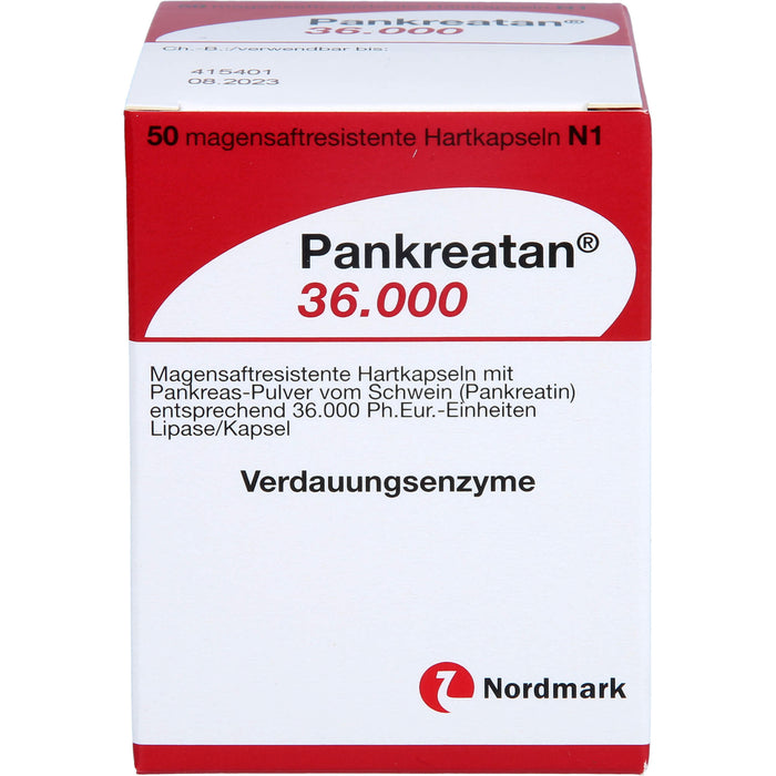 Pankreatan 36.000, Magensaftresistente Hartkapseln, 50 St HKM