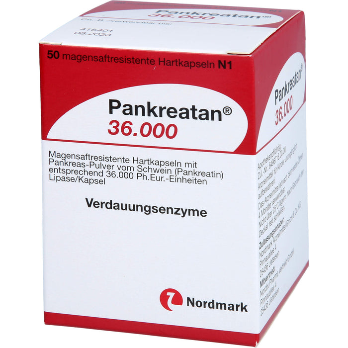 Pankreatan 36.000, Magensaftresistente Hartkapseln, 50 St HKM