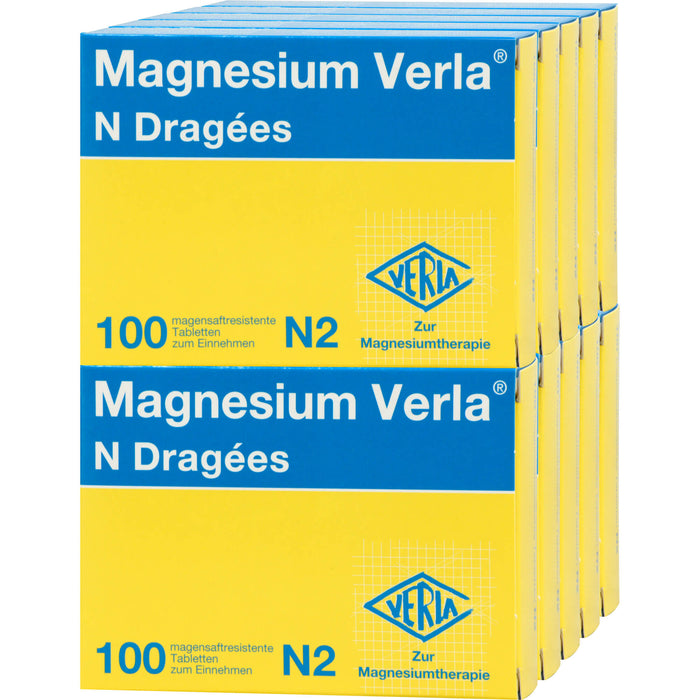 Magnesium Verla N Dragées bei Magnesiummangel, 1000 St. Tabletten