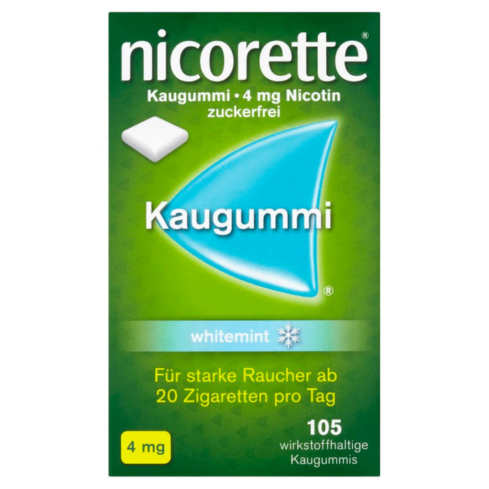 Nicorette whitemint 4 mg Kaugummi, 105 pcs. Chewing gum