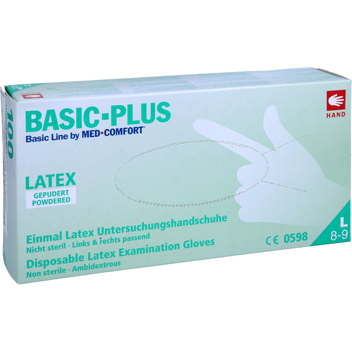 Handschuhe Unters. Latex GROSS unsteril, 100 St HAS