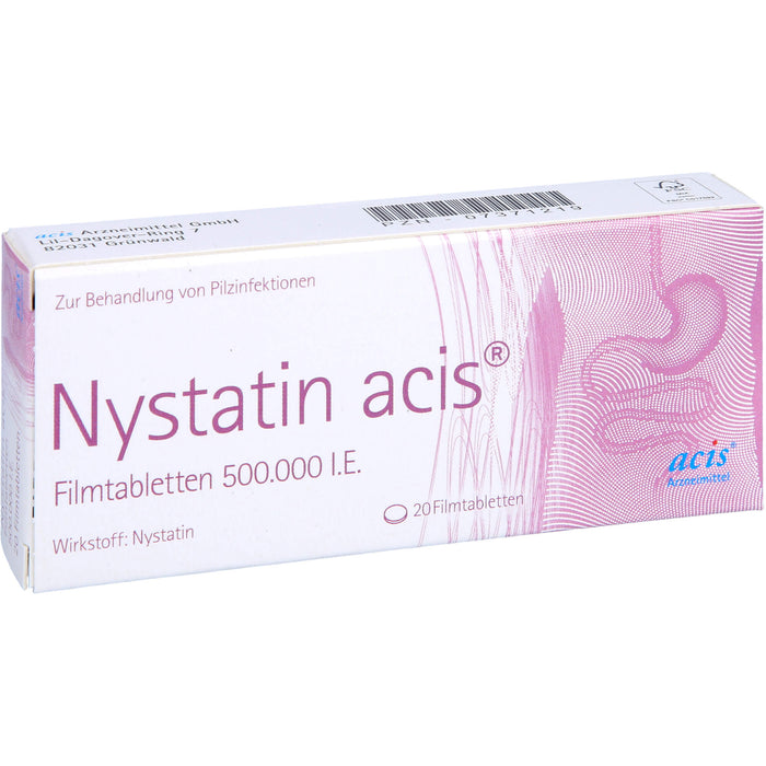 Nystatin acis Filmtabletten 500.000 I.E., 20 St. Tabletten