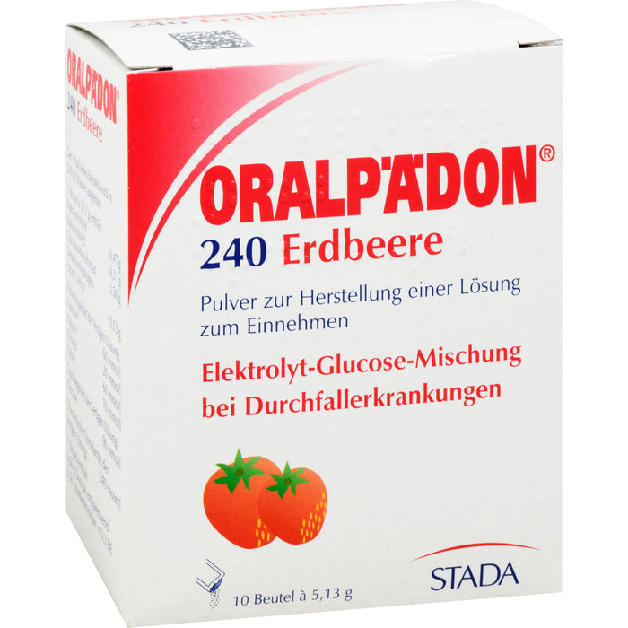 Oralpädon 240 Erdbeere Pulver, 10 pc Sachets