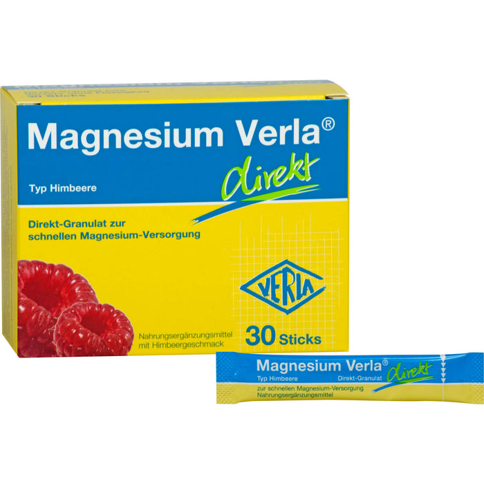 Magnesium Verla direkt Typ Himbeere Sticks, 30 pc Sachets