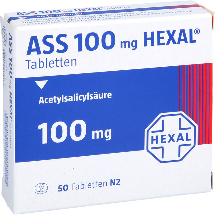 ASS 100 mg HEXAL Tabletten, 50 St. Tabletten