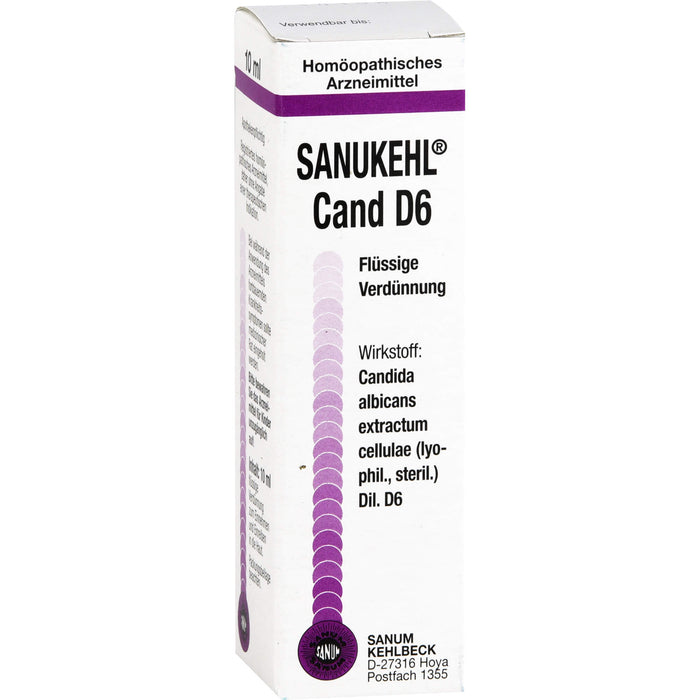 Sanukehl Cand D 6 Tropfen, 10 ml Lösung