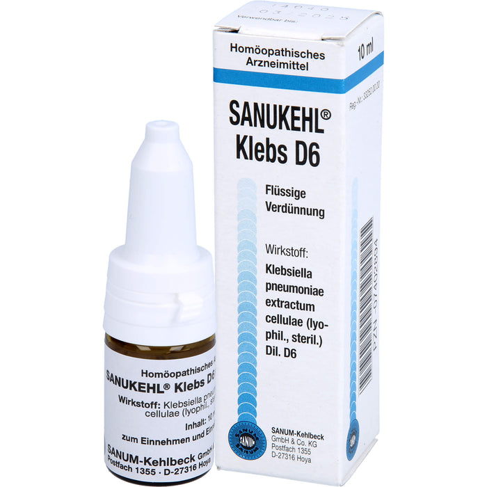 SANUKEHL Klebs D6 flüssige Verdünnung, 10 ml Lösung