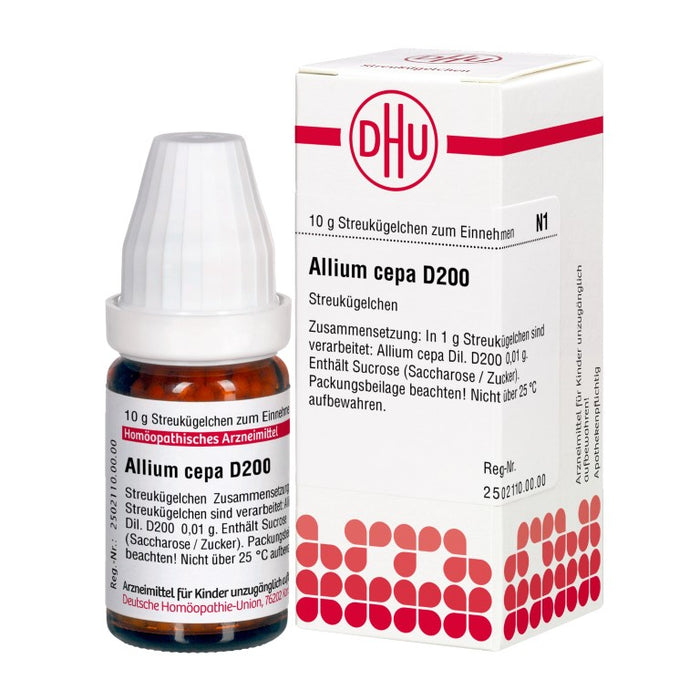 Allium cepa D200 DHU Globuli, 10 g Globuli