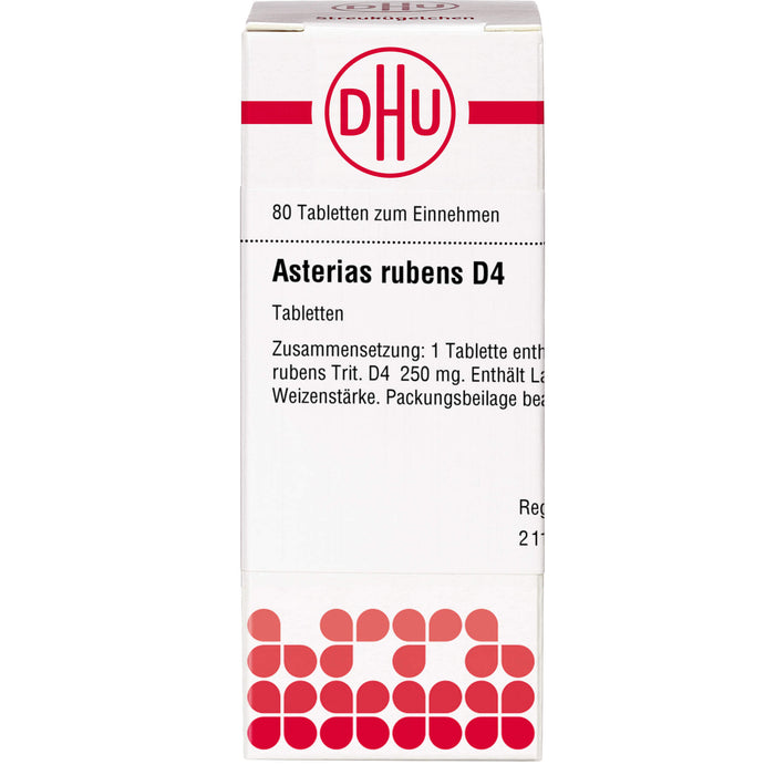 Asterias rubens D4 DHU Tabletten, 80 St. Tabletten