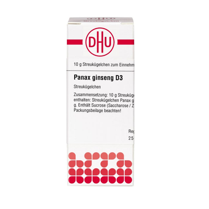 DHU Panax ginseng D3 Streukügelchen, 10 g Globules