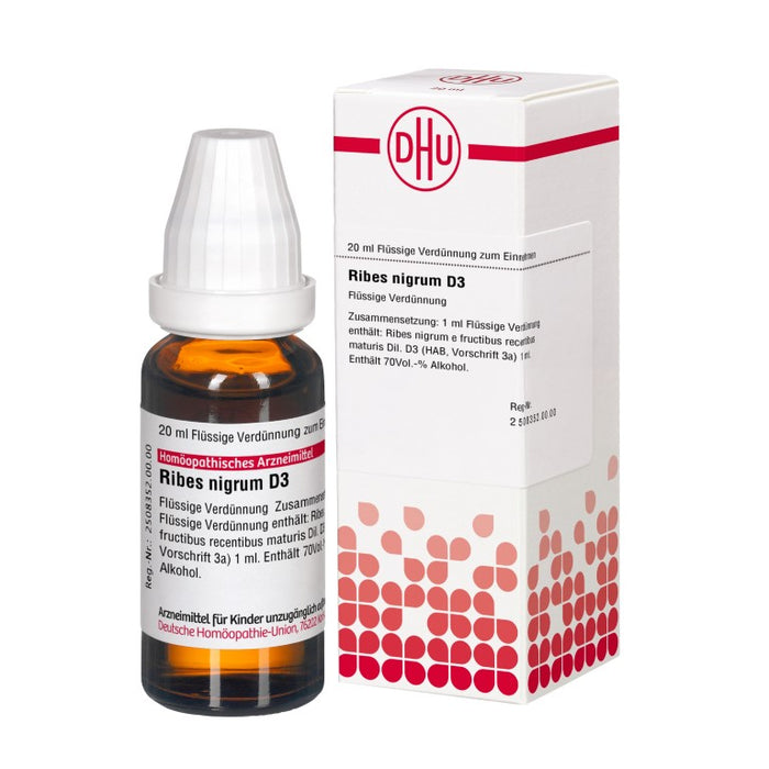 Ribes nigrum D3 DHU Dilution, 20 ml Lösung