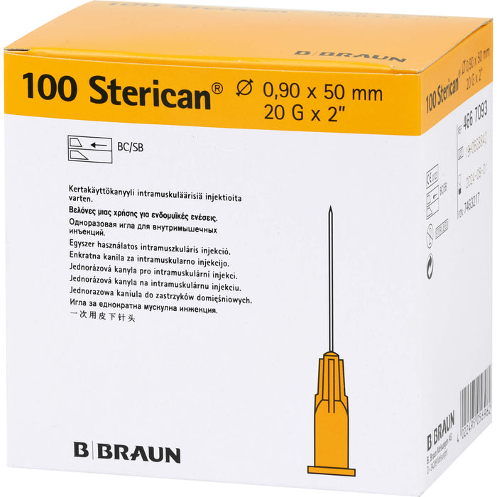 Sterican 20GX2 Kanülen 0,9X50mm, 100 St KAN