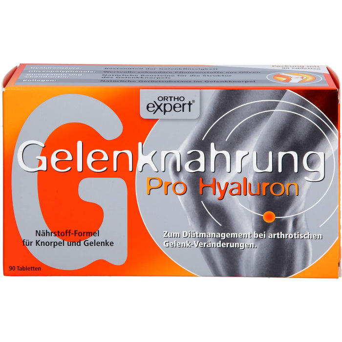 Orthoexpert Gelenknahrung Pro Hyaluron Tabletten für Knorpel und Gelenke, 90 pc Tablettes