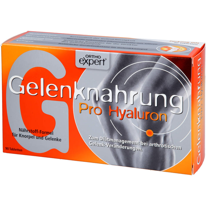 Orthoexpert Gelenknahrung Pro Hyaluron Tabletten für Knorpel und Gelenke, 90 pc Tablettes