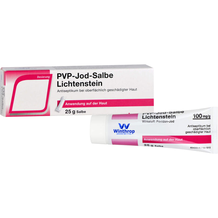 ZENTIVA PVP-Jod-Salbe Lichtenstein 100 mg/g, 25 g Ointment