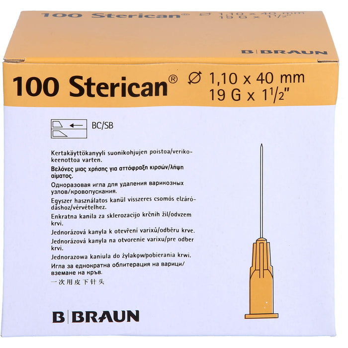 Sterican G19x1 1/2 1,1x40mm SB, 100 St KAN