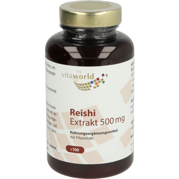 Reishi Extrakt 500mg, 100 pc Capsules