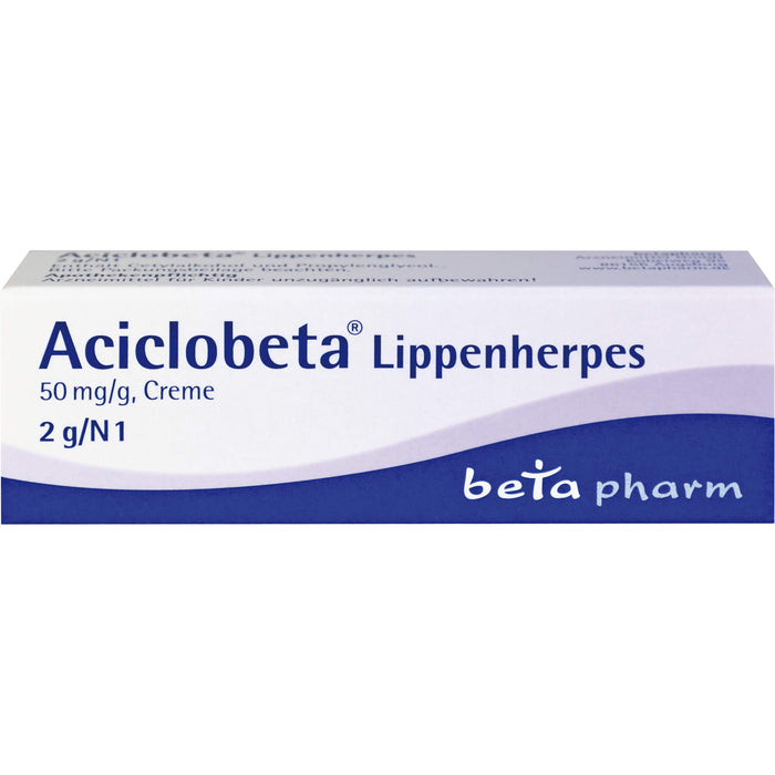 Aciclobeta Lippenherpes Creme, 2 g Crème