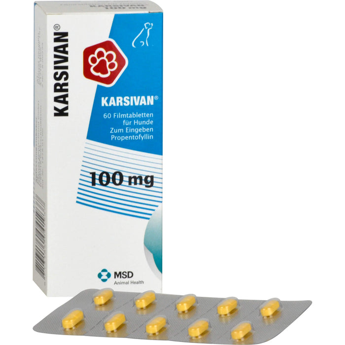 KARSIVAN 100 mg Filmtabletten für Hunde, 60 St. Tabletten