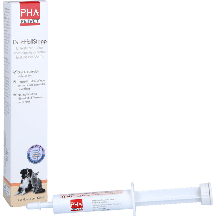 PHA Durchfallstopp für Hunde, 15 ml Pâte