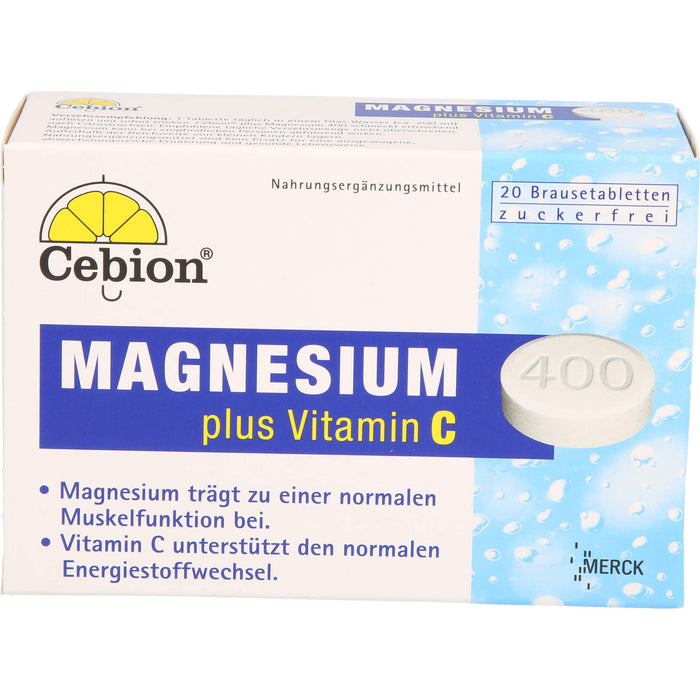 Cebion Magnesium plus Vitamin C Brausetabletten, 20 pc Tablettes