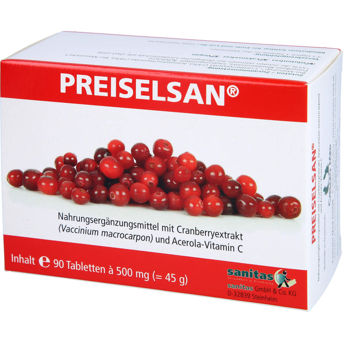 PREISELSAN mit Cranberryextrakt Tabletten, 90 St. Tabletten