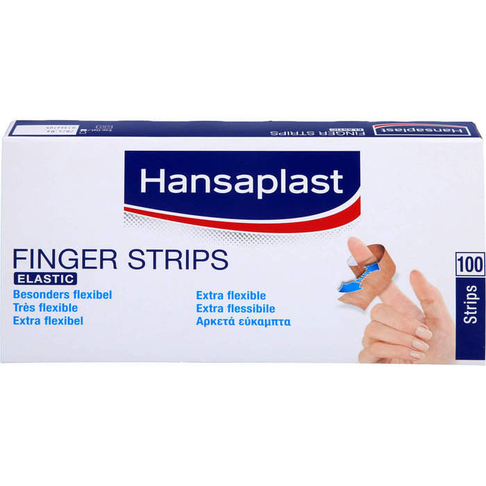 Hansaplast Finger Strips Elastic besonders flexibel Pflaster, 100 pc Pansement