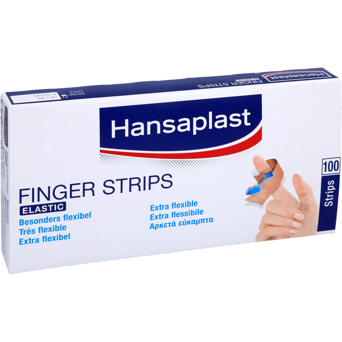 Hansaplast Finger Strips Elastic besonders flexibel Pflaster, 100 pc Pansement