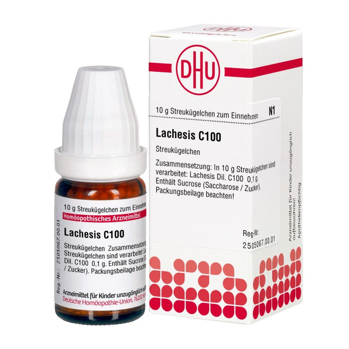 DHU Lachesis C100 Streukügelchen, 10 g Globules