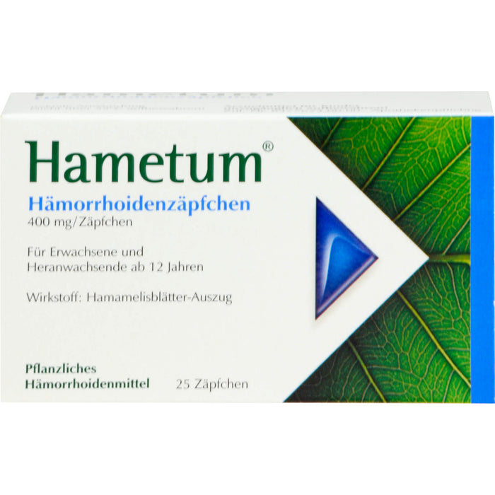 Hametum Hämorrhoidenzäpfchen, 25 St. Zäpfchen