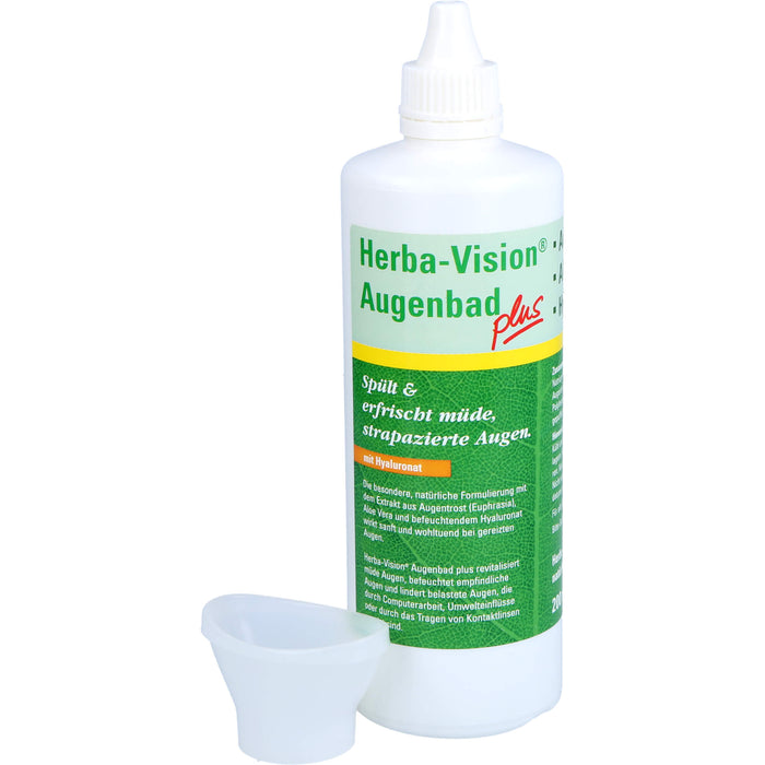 Herba-Vision Augenbad plus spült und erfrischt müde, strapazierte Augen, 200 ml eye bath