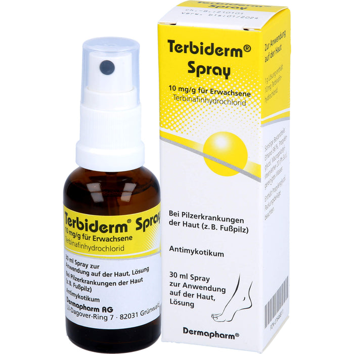 Terbiderm Spray bei Pilzerkrankungen der Haut, 30 ml Solution