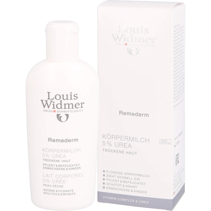 Louis Widmer Remederm Körpermilch 5 % Urea, 200 ml Creme