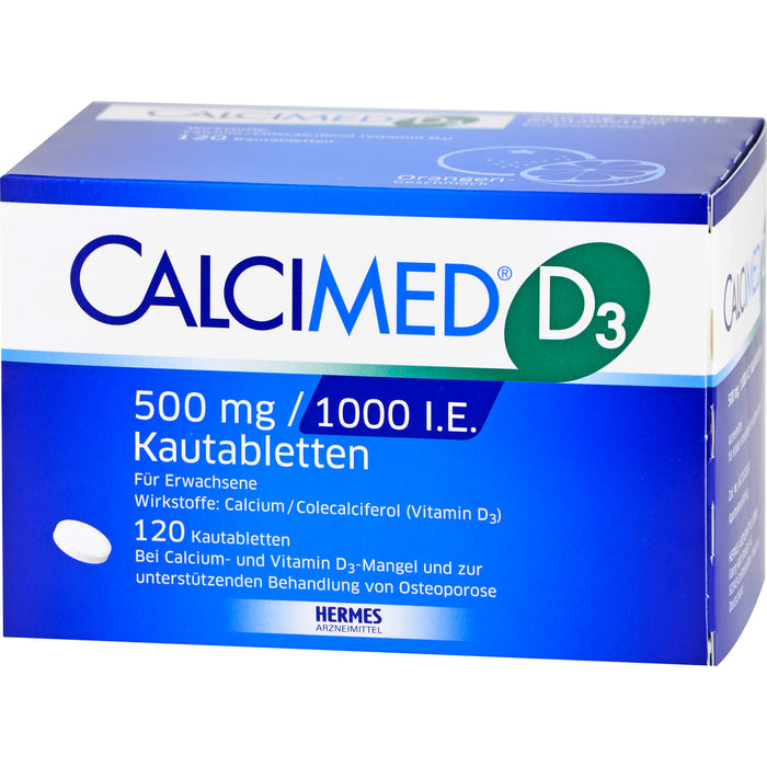 CALCIMED D3 500mg / 1000 I.E. Kautabletten, 120 pcs. Tablets