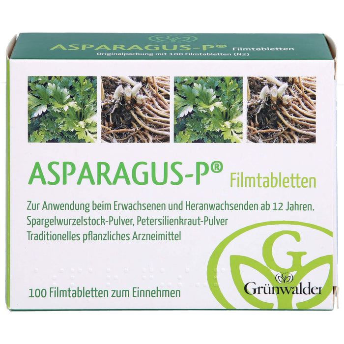 Asparagus P Filmtabletten zur Unterstützung der Nierenfunktion, 100 pc Tablettes