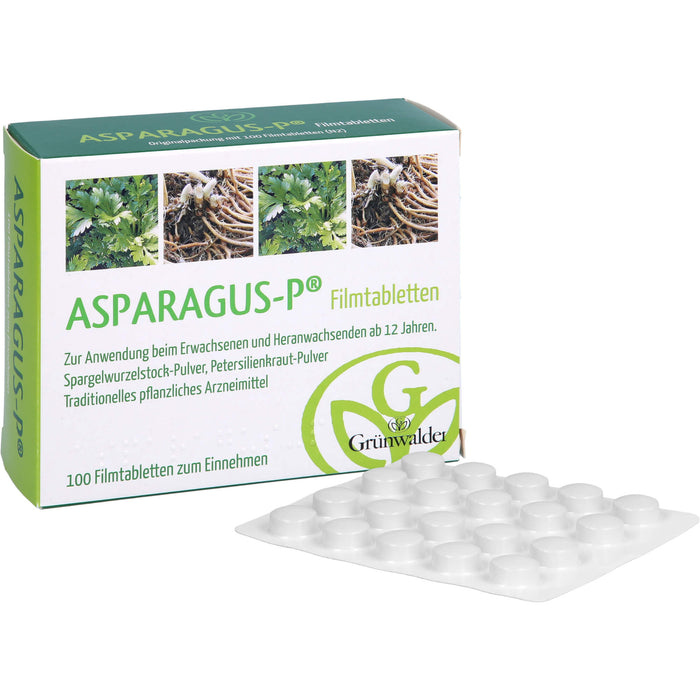 Asparagus P Filmtabletten zur Unterstützung der Nierenfunktion, 100 pcs. Tablets