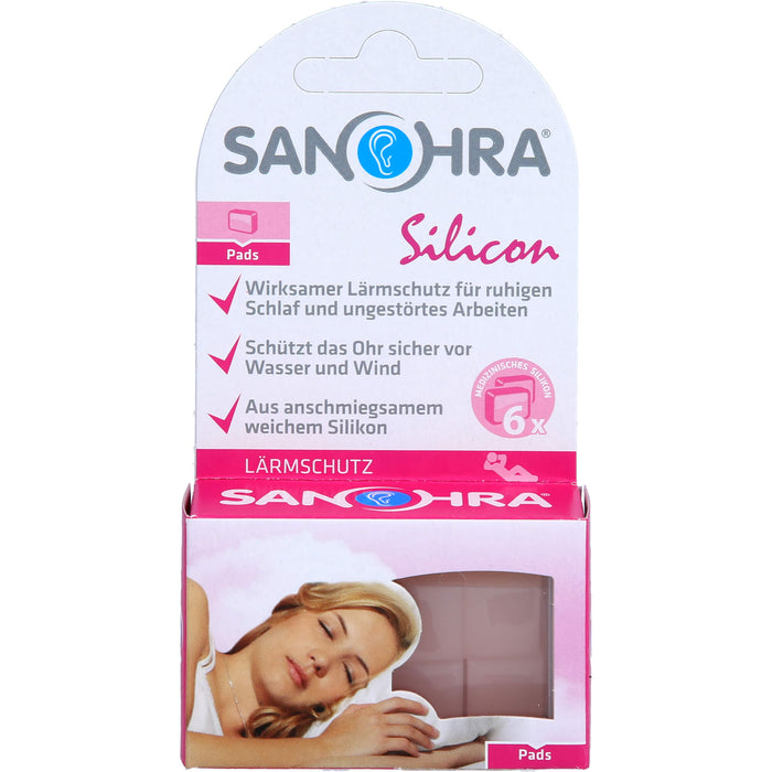 SANOHRA silicon Ohrstöpsel, 6 pc Bouchons d'oreilles