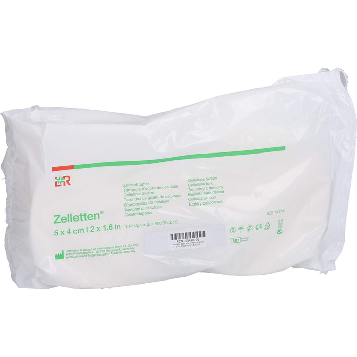 Lohmann & Rauscher Zelletten Tupfer 5 x 4 cm, 1000 pcs. Swab